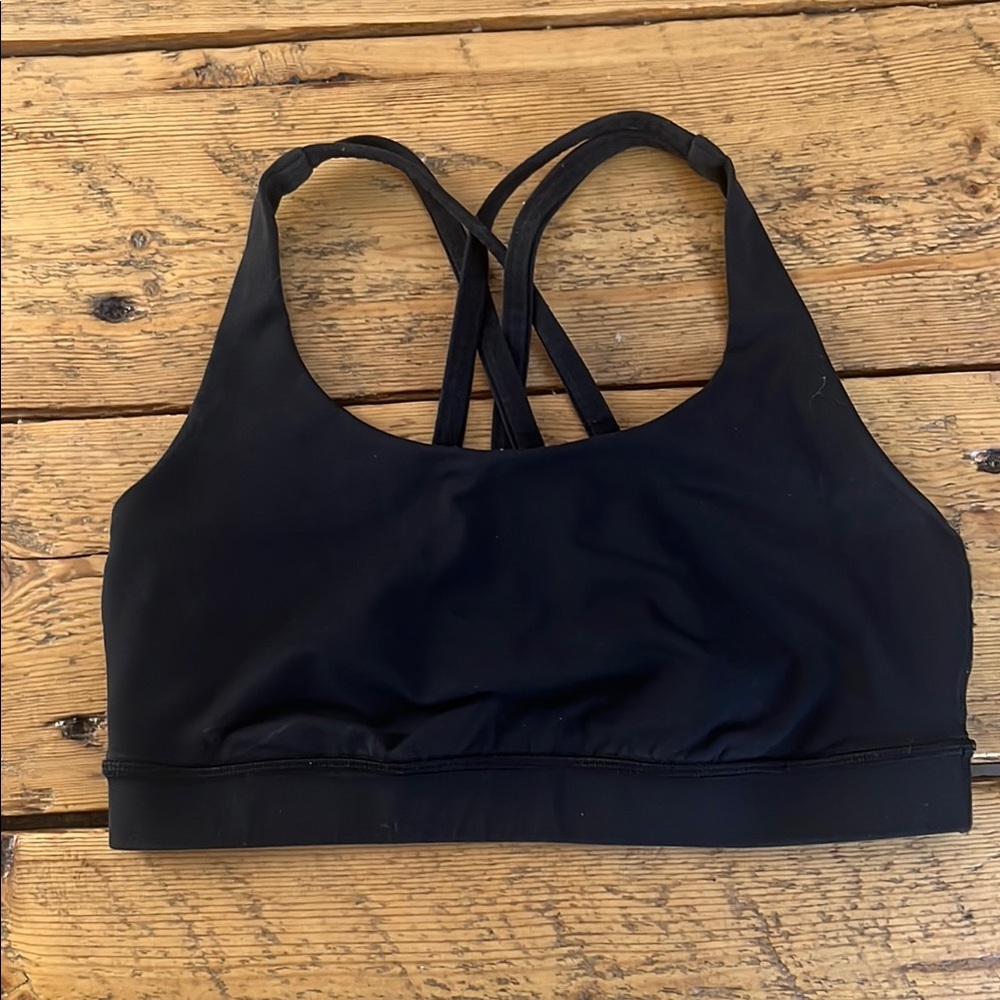 Black Lulu running free bra